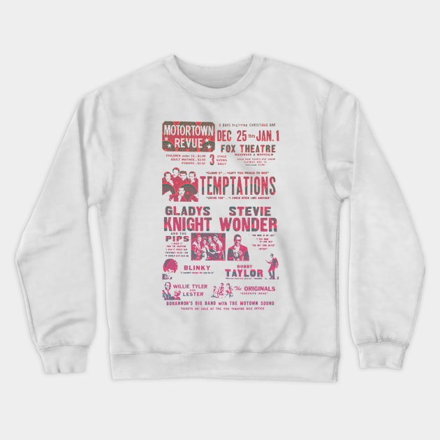 Motown Revue poster Crewneck Sweatshirt by HAPPY TRIP PRESS